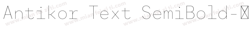 Antikor Text SemiBold字体转换
